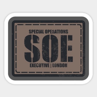 WW2 SOE Special Operations Executive (distressed) Sticker